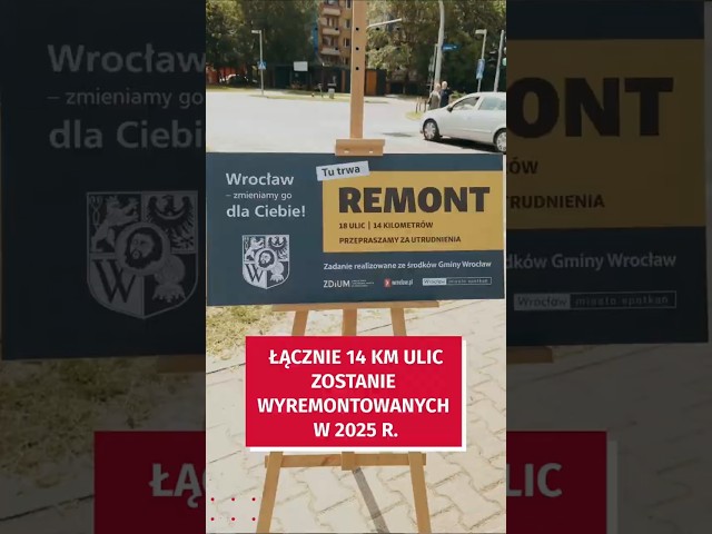 Wideo - Kolejne ulice Wrocławia do remontu. #wroclaw