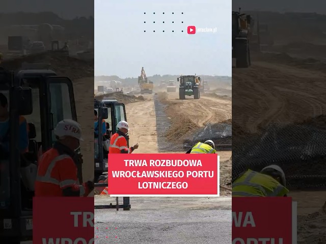 Wideo - Rozbudowa Lotniska - byliśmy na placu budowy. Zobacz jak to wygląda! #wroclaw