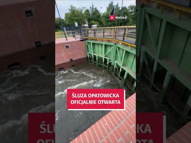 Wideo - Śluza Opatowicka otwarta dla mieszkańców!  #wroclaw