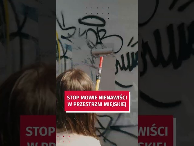 Wideo - Zamalowali wspólnie mowę nienawiści na miejskich murach