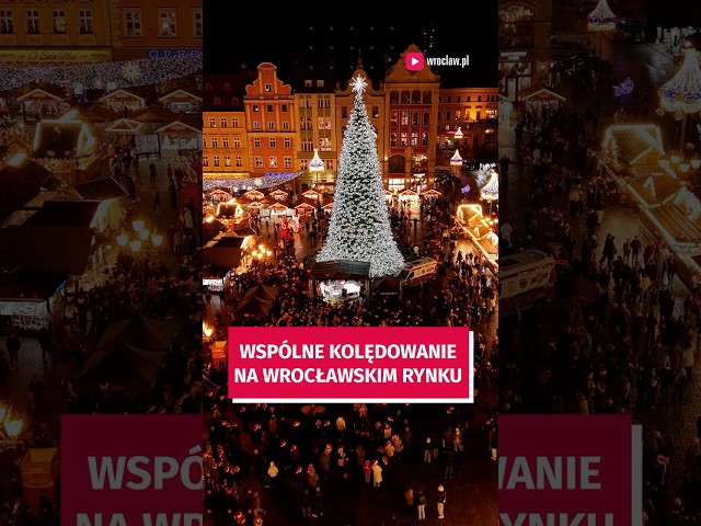 Wideo - Wielkie wrocławskie kolędowanie w Rynku. Ale to były emocje! #wroclaw