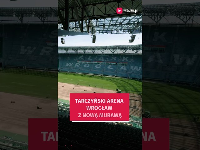 Wideo - Trwa wielka wymiana murawy na Tarczyński Arena #wroclaw