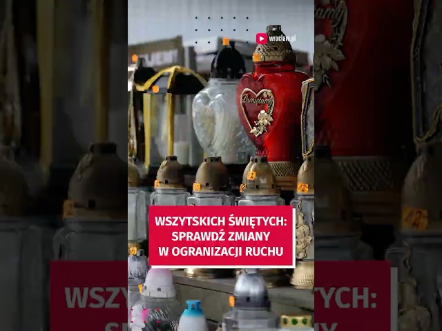 Wideo - Wszystkich Świętych. Dodatkowe tramwaje, zmiany w ruchu przy cmentarzach. Sprawdź, przed wyjazdem!