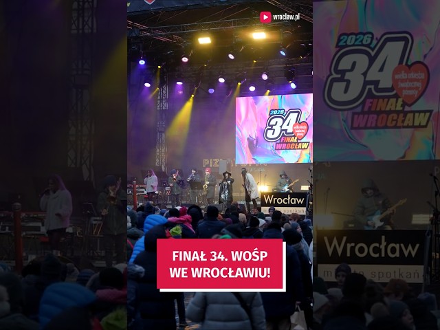 Wideo - Finał WOŚP 2026 we Wrocławiu. Światełko do nieba #wroclaw