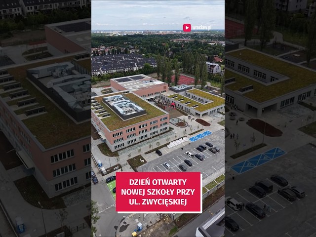 Wideo - Szkoła przy Zwycięskiej robi wrażenie! Przyszli uczniowie już ją widzieli #wroclaw