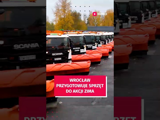 Wideo - Wrocław przygotowuje sprzęt do Akcji Zima. Formalnie sezon zimowy startuje 1 listopada!