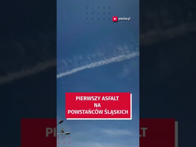 Wideo - Pierwszy asfalt na remontowanej Powstańców Śląskich  #wroclaw #inwestycje