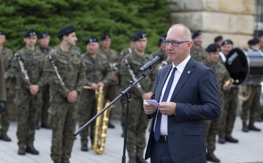 Uroczystość w 81. rocznicę pomordowania profesorów lwowskich - rektor PWr prof. Arkadiusz Wójs