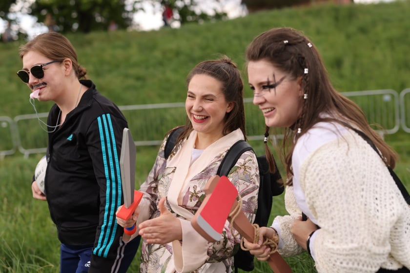 Juwenalia 2023 we Wrocławiu. Na zdjęciu studenci