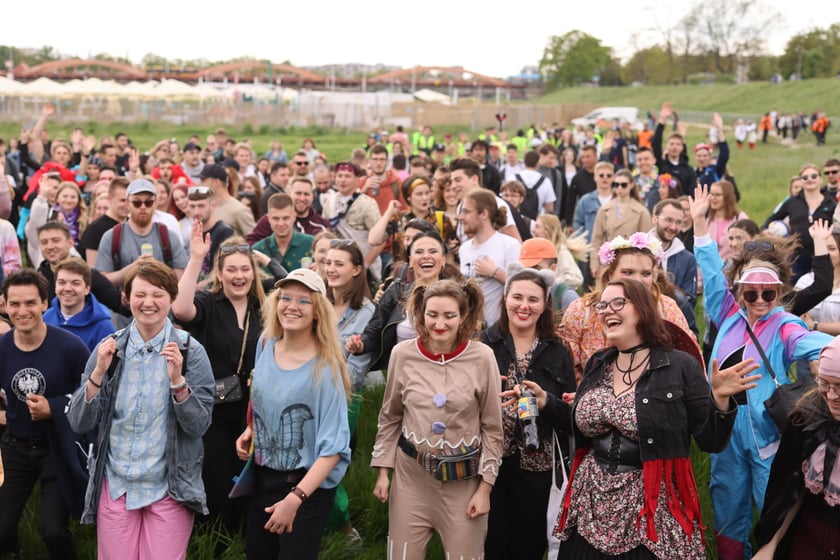 Juwenalia 2023 we Wrocławiu. Na zdjęciu studenci