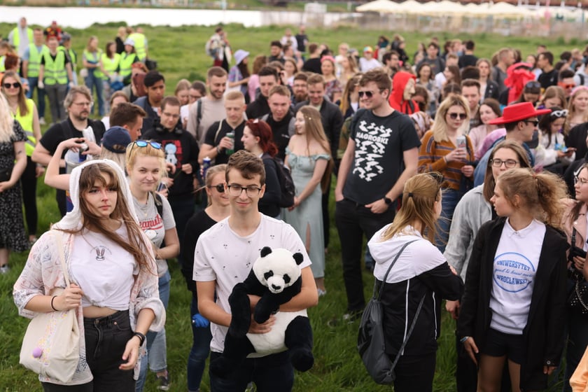 Juwenalia 2023 we Wrocławiu. Na zdjęciu studenci