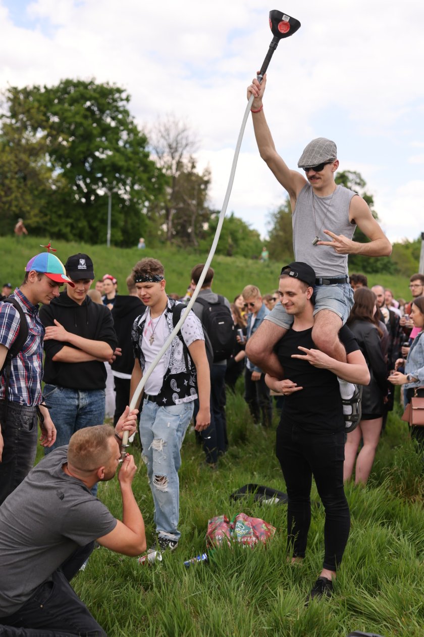 Juwenalia 2023 we Wrocławiu. Na zdjęciu studenci