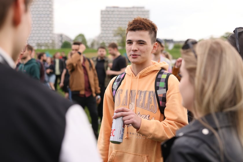 Juwenalia 2023 we Wrocławiu. Na zdjęciu studenci