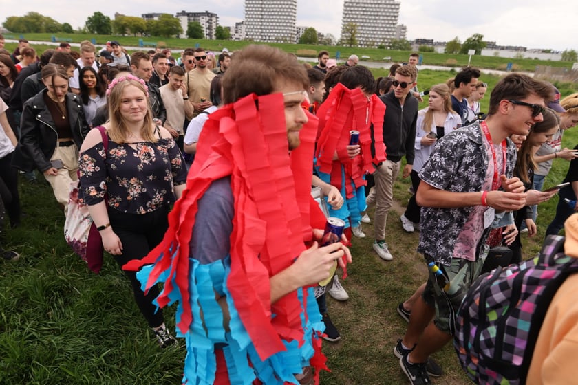 Juwenalia 2023 we Wrocławiu. Na zdjęciu studenci