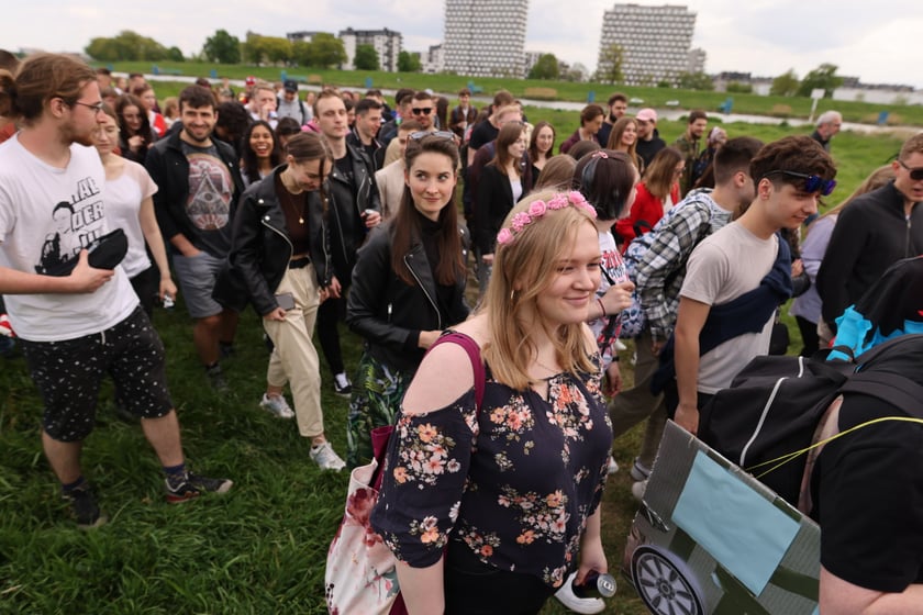 Juwenalia 2023 we Wrocławiu. Na zdjęciu studenci