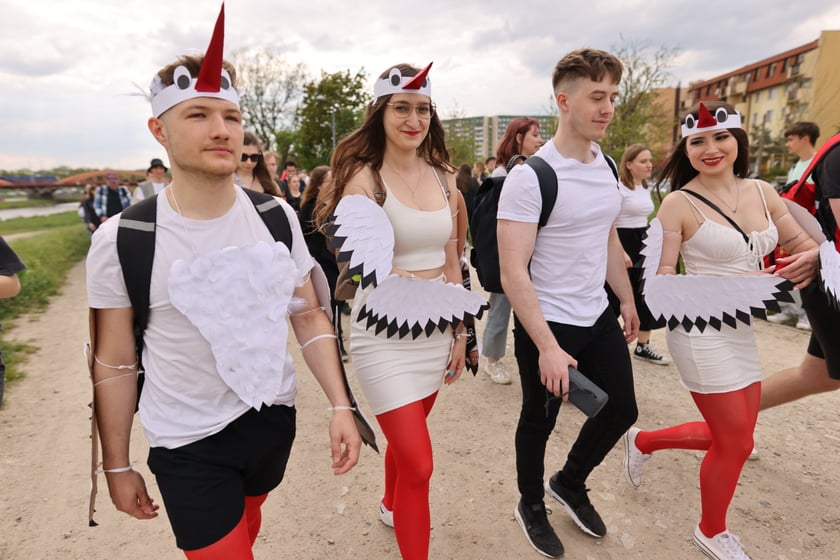 Juwenalia 2023 we Wrocławiu. Na zdjęciu studenci