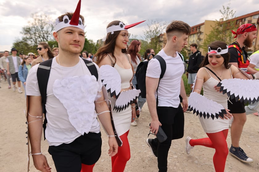 Juwenalia 2023 we Wrocławiu. Na zdjęciu studenci