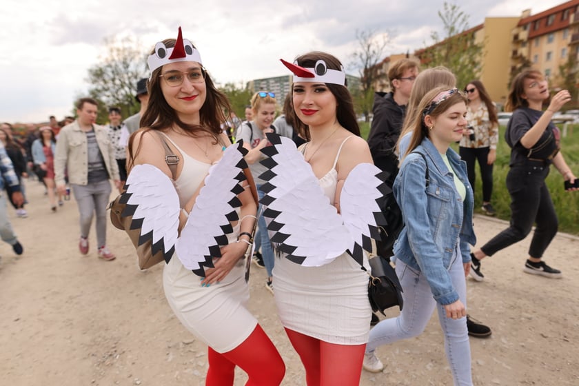 Juwenalia 2023 we Wrocławiu. Na zdjęciu studenci
