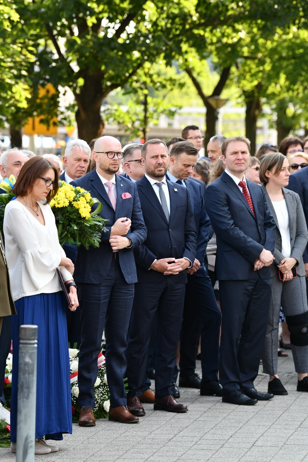 4 lipca pod pomnikiem Pomordowanych Profesorów Lwowskich