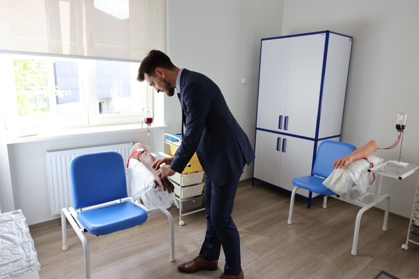 Jarosław Sowizdraniuk z Centrum Symulacji Medycznej PWr