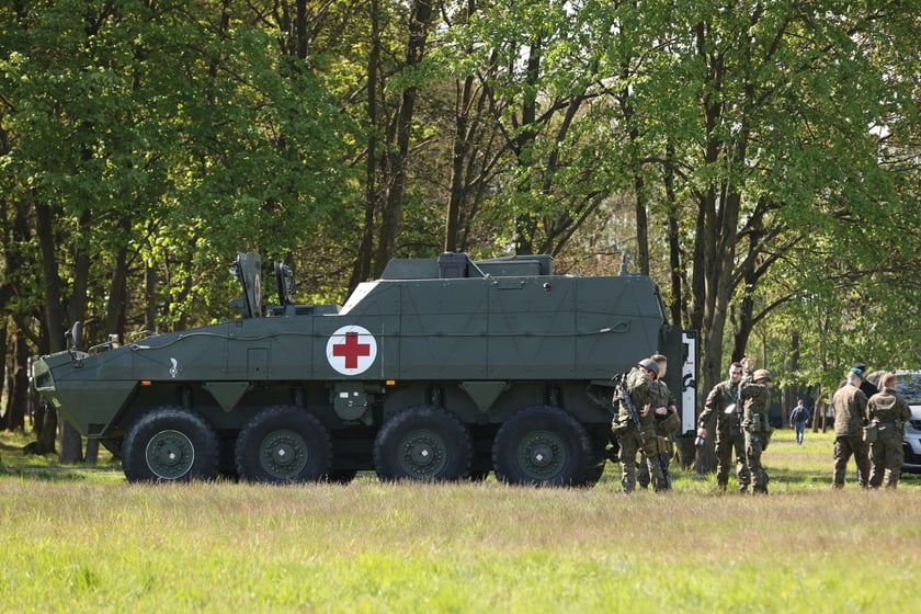 Ćwiczenia w szkole oficerskiej realizowano na podstawie doświadczeń z frontu w Ukrainie