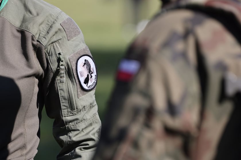 Ćwiczenia w szkole oficerskiej realizowano na podstawie doświadczeń z frontu w Ukrainie