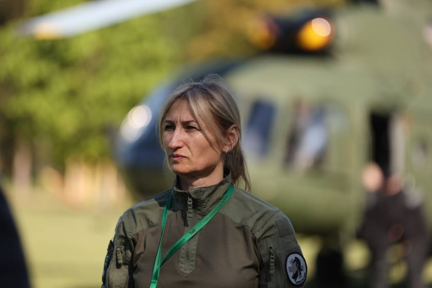 Ćwiczenia w szkole oficerskiej realizowano na podstawie doświadczeń z frontu w Ukrainie