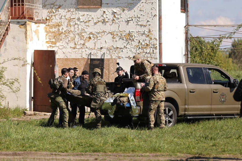 Ćwiczenia w szkole oficerskiej realizowano na podstawie doświadczeń z frontu w Ukrainie