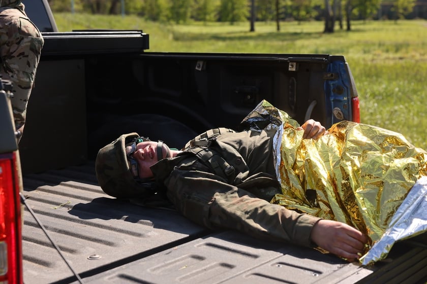 Ćwiczenia w szkole oficerskiej realizowano na podstawie doświadczeń z frontu w Ukrainie