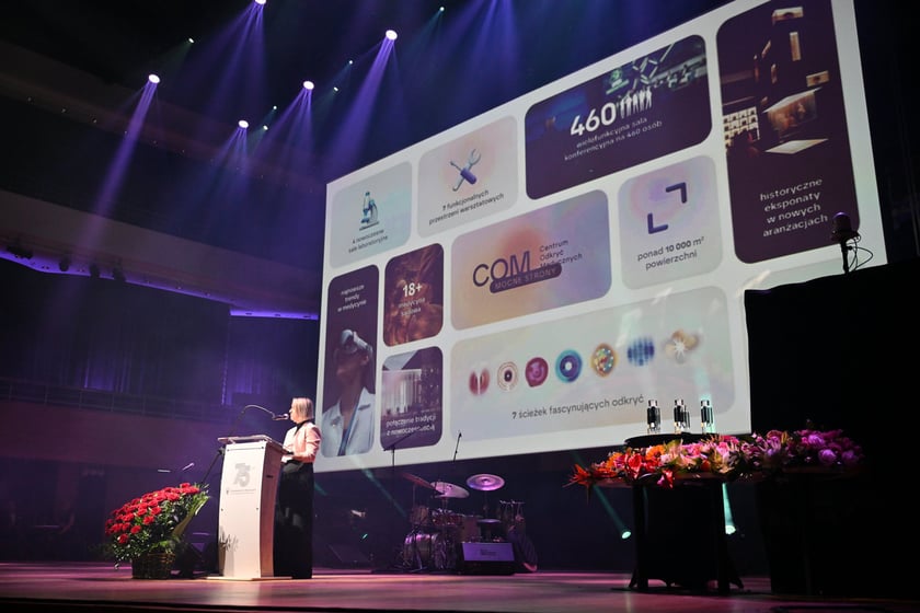 Gala z okazji 75-lecia Uniwersytetu Medycznego we Wrocławiu. Wioletta Samborska