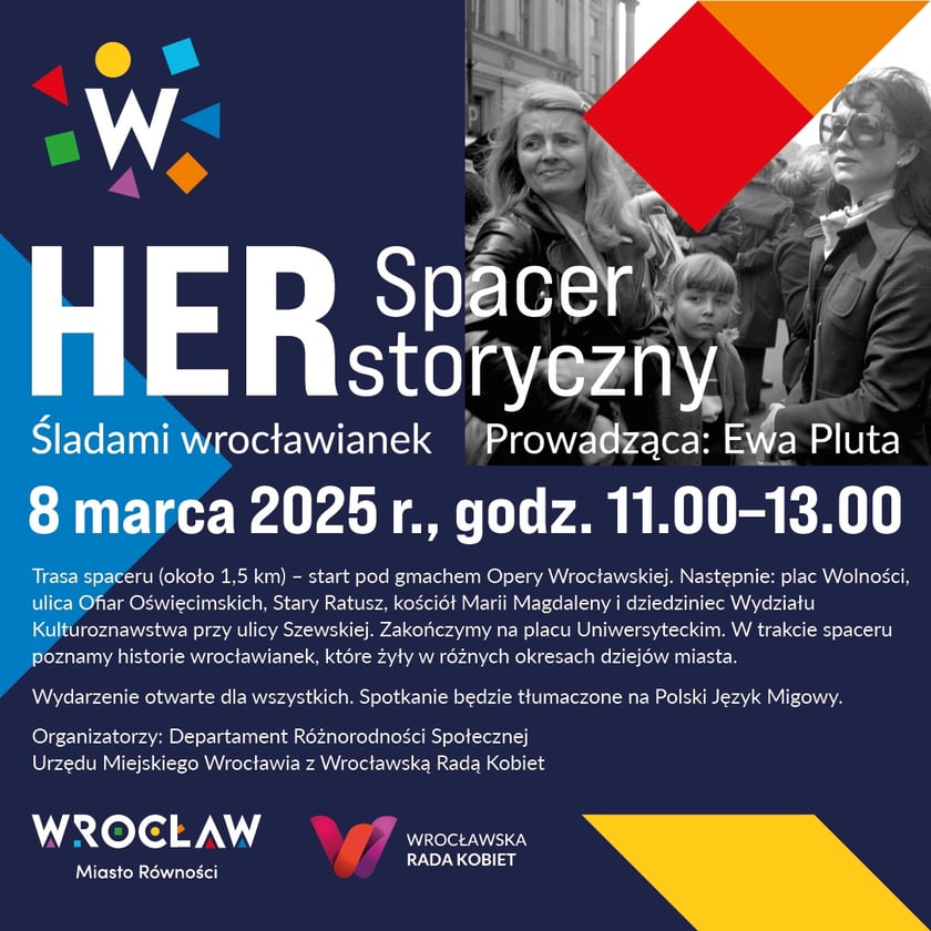 Zaproszenie na Spacer Herstoryczny 8 marca