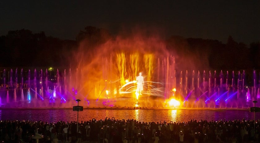 Pokaz fontanny multimedialnej we Wrocławiu. Pierwszy pokaz specjalny po dwuletniej przerwie