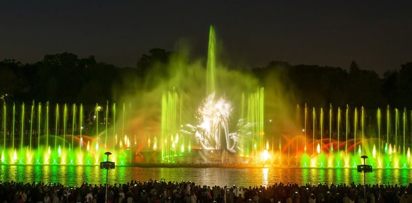 Pokaz fontanny multimedialnej we Wrocławiu. Pierwszy pokaz specjalny po dwuletniej przerwie