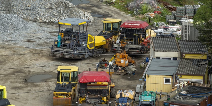 Budowa trasy tramwajowej przez Popowice, wrzesień 2022