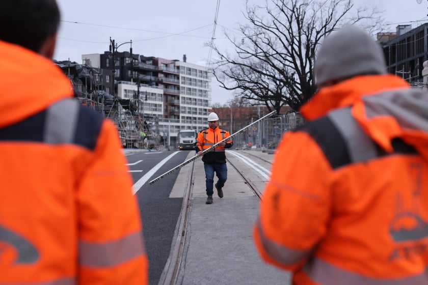 Próba obciążenia na mostach Pomorskich - 10 stycznia 2023