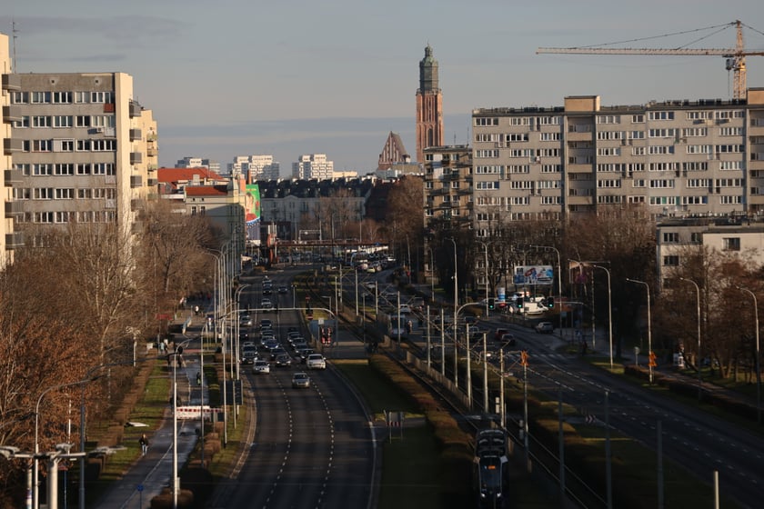 Okolice ulicy Legnickiej, placu Jana Pawła II i placu Strzegomskiego - styczeń 2023