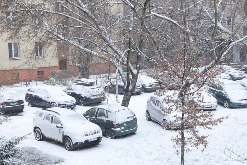 Na zdjęciach ulice we Wrocławiu w śniegu, 21.01.2023 r.