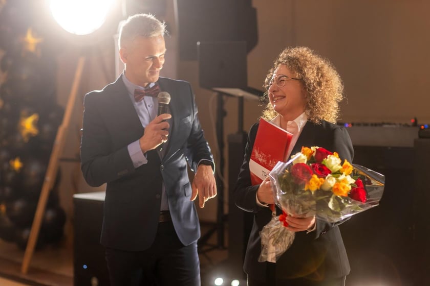 Na zdjęciu licealiści III LO na balu studniówkowym 21.01.2023 r.