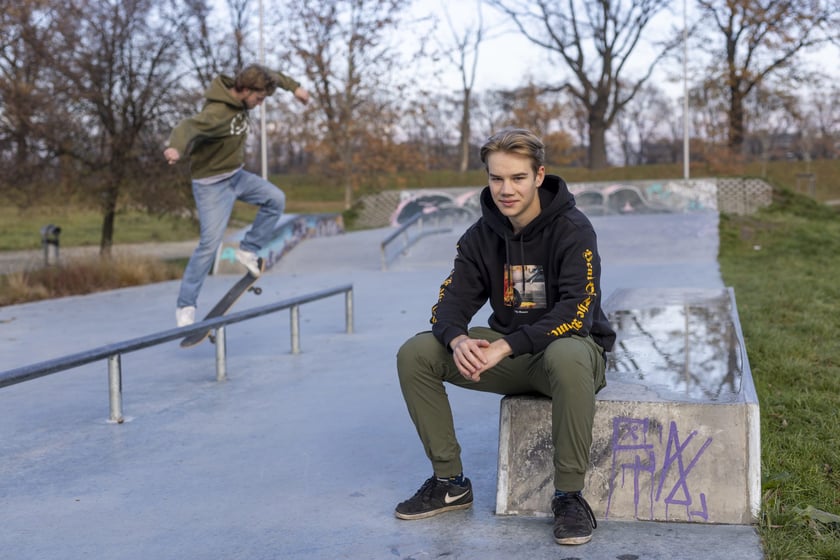 Dominik Kierecki w Skateparku z WBO przy ul. Canaletta