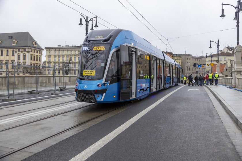Dzień jazdy próbnej tramwajem na mostach Pomorskich