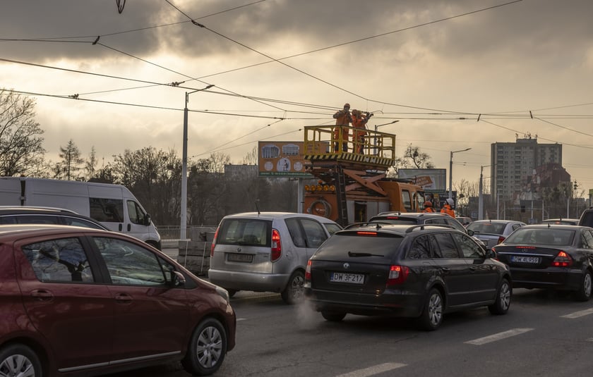 Zdjęcie z budowy TAT na Nowy Dwór, z 8 lutego 2023 roku