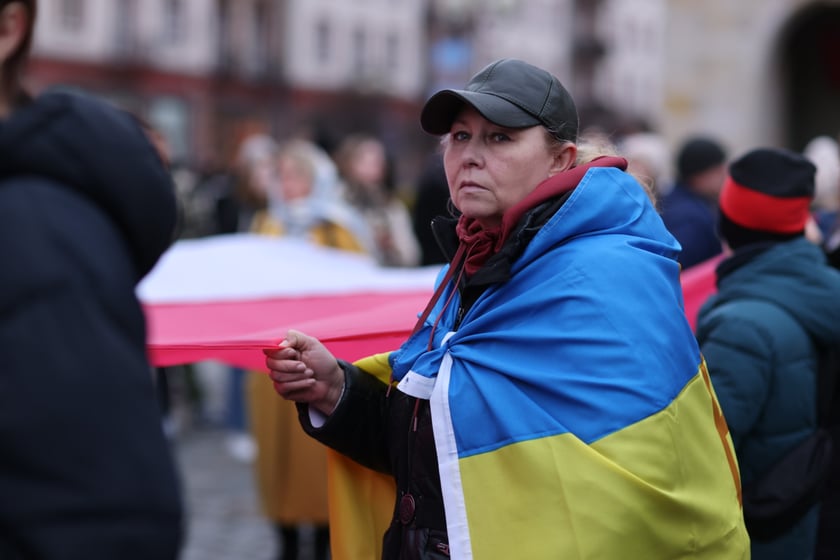 Wrocławskie uroczystości w rocznicę bohaterskiego oporu Ukraińców przeciwko rosyjskiej inwazji