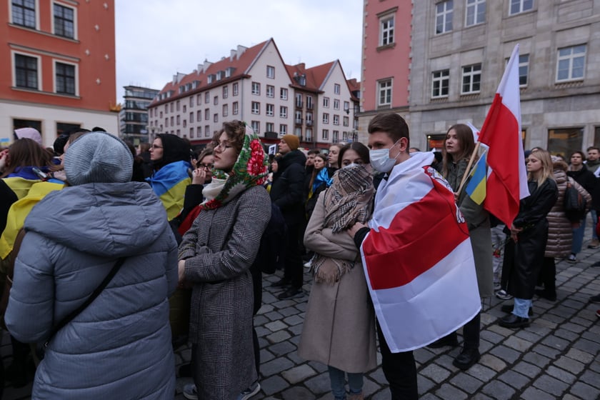 Wrocławskie uroczystości w rocznicę bohaterskiego oporu Ukraińców przeciwko rosyjskiej inwazji