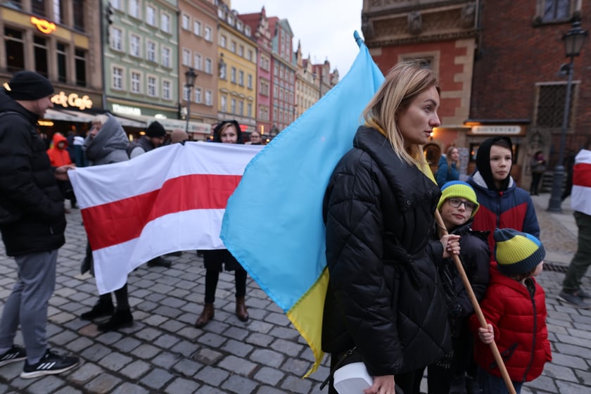 Wrocławskie uroczystości w rocznicę bohaterskiego oporu Ukraińców przeciwko rosyjskiej inwazji