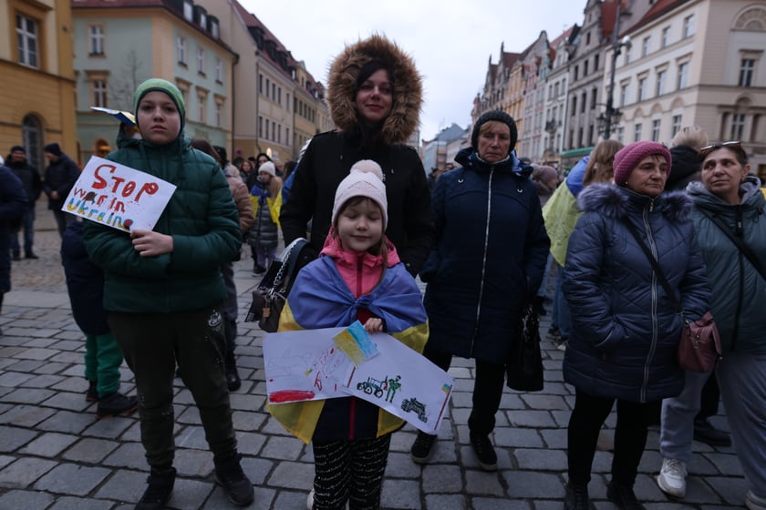 Wrocławskie uroczystości w rocznicę bohaterskiego oporu Ukraińców przeciwko rosyjskiej inwazji