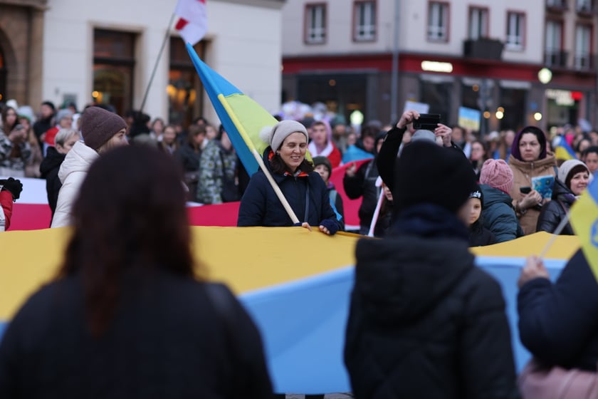 Wrocławskie uroczystości w rocznicę bohaterskiego oporu Ukraińców przeciwko rosyjskiej inwazji