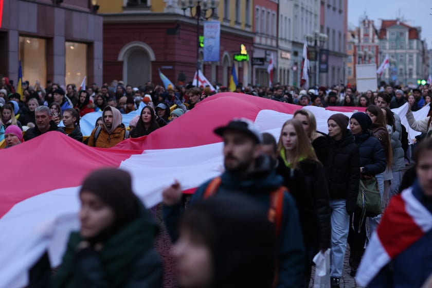 Wrocławskie uroczystości w rocznicę bohaterskiego oporu Ukraińców przeciwko rosyjskiej inwazji