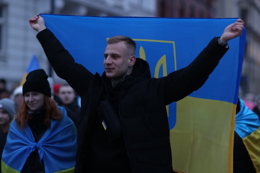 Wrocławskie uroczystości w rocznicę bohaterskiego oporu Ukraińców przeciwko rosyjskiej inwazji