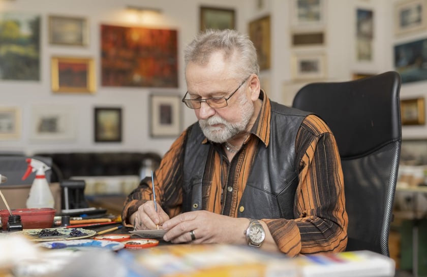 Przewłocki Stanisław artysta malarz. Mistrz akwareli i miniatur