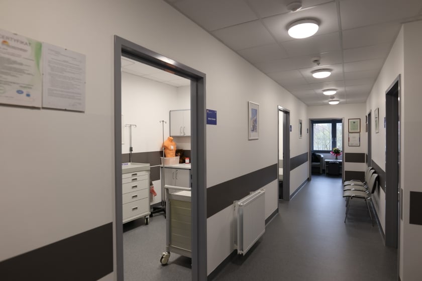 Zdjęcie z oficjalnego otwarcia Ośrodka Żywienia Klinicznego w szpitalu przy ul. Koszarowej